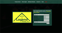 Desktop Screenshot of legendrealty.com